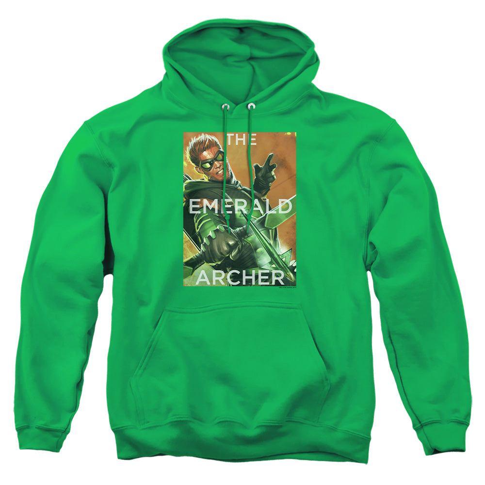 Justice League Of America Trigger Mens Hoodie Kelly Green Officially Licensed