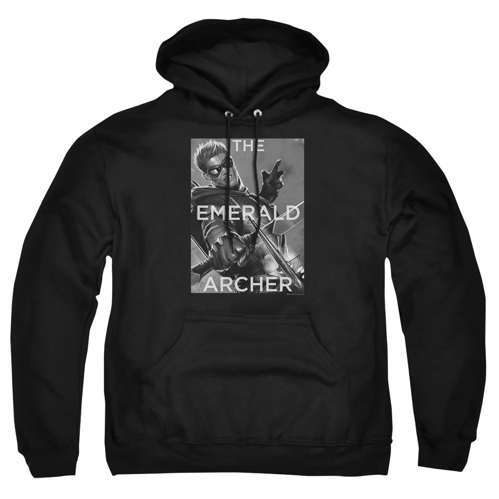 Justice League Of America Trigger Mens Hoodie Black Officially Licensed