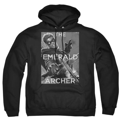 Justice League Of America Trigger Mens Hoodie Black Officially Licensed