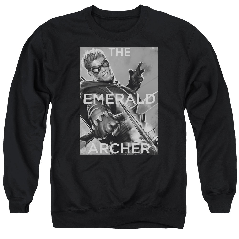 Justice League Trigger Mens Crewneck Sweatshirt Black Officially Licensed