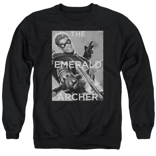 Justice League Of America Trigger Mens Crewneck Sweatshirt Black Officially Licensed