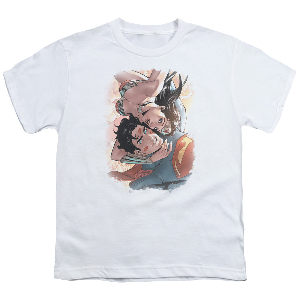 Justice League Love Birds Kids Youth T Shirt White Officially Licensed