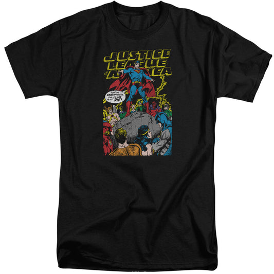 Justice League Ultimate Scarifice Mens Tall T Shirt Black Officially Licensed