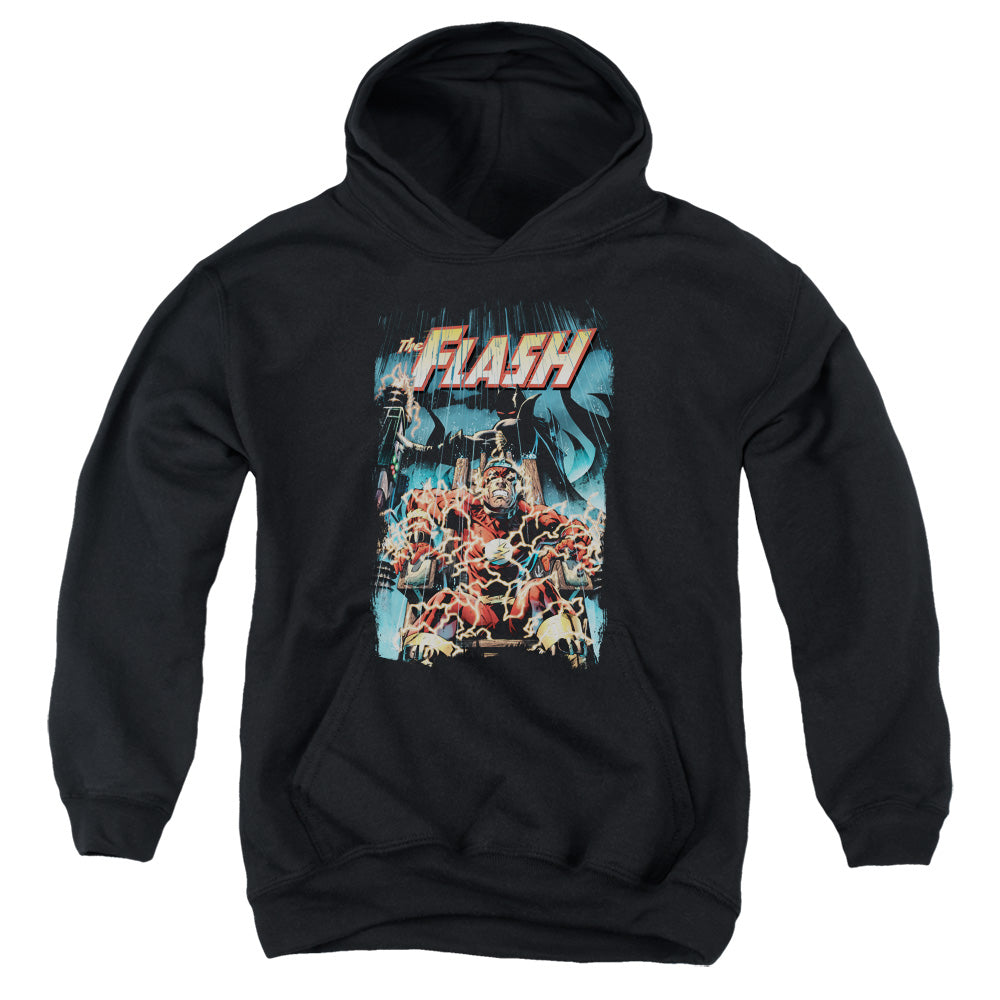 Justice League Electric Chair Kids Youth Hoodie Black Officially Licensed