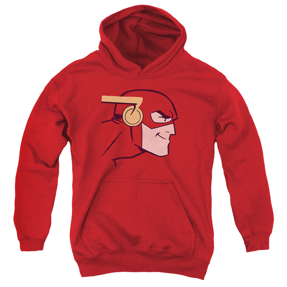 Justice League Cooke Head Kids Youth Hoodie Red Officially Licensed