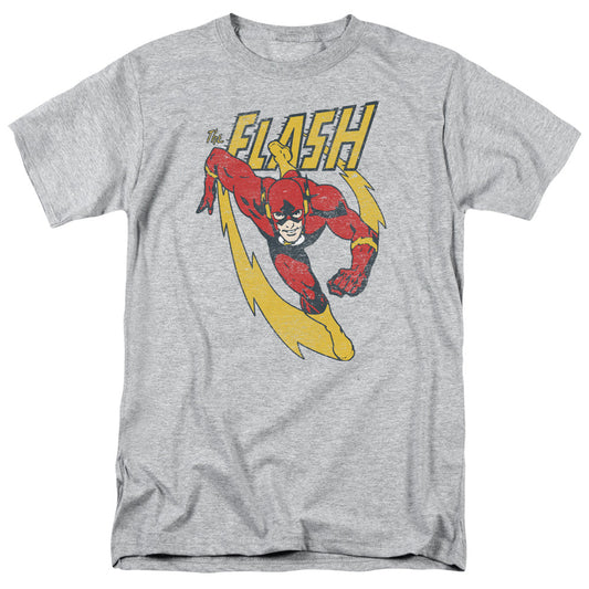 Justice League Of America Lightning Trail Mens T Shirt Athletic Heather Officially Licensed