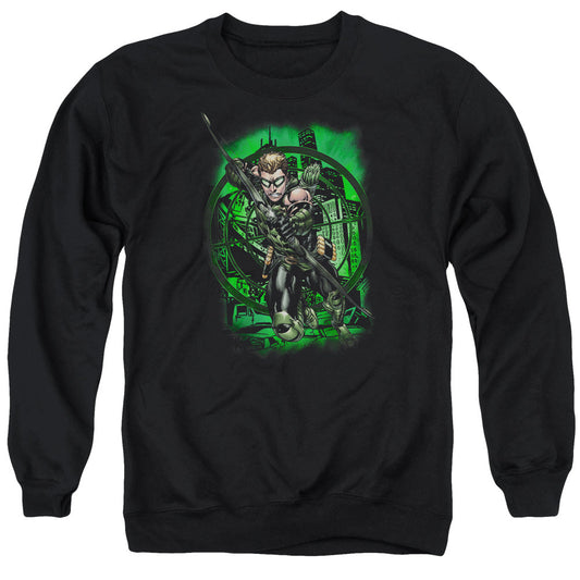 Justice League Of America In My Sight Mens Crewneck Sweatshirt Black Officially Licensed