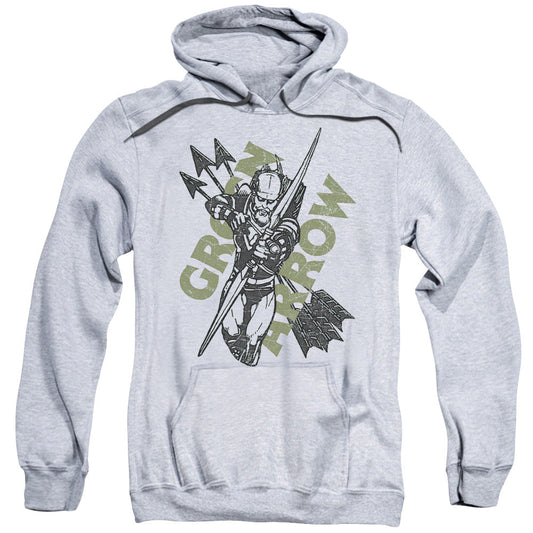 Justice League Archers Arrows Mens Hoodie Athletic Heather Officially Licensed