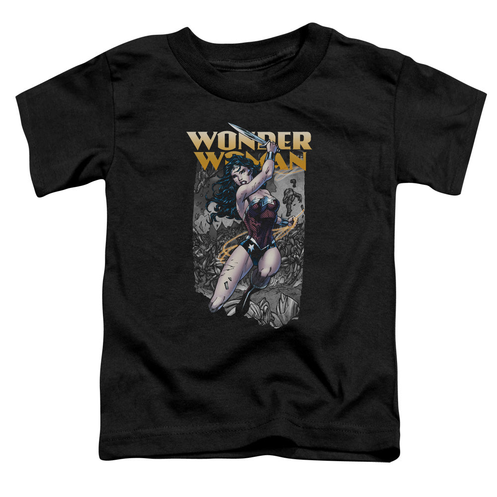 Justice League Wonder Slice Toddler Kids Youth T Shirt Black Officially Licensed