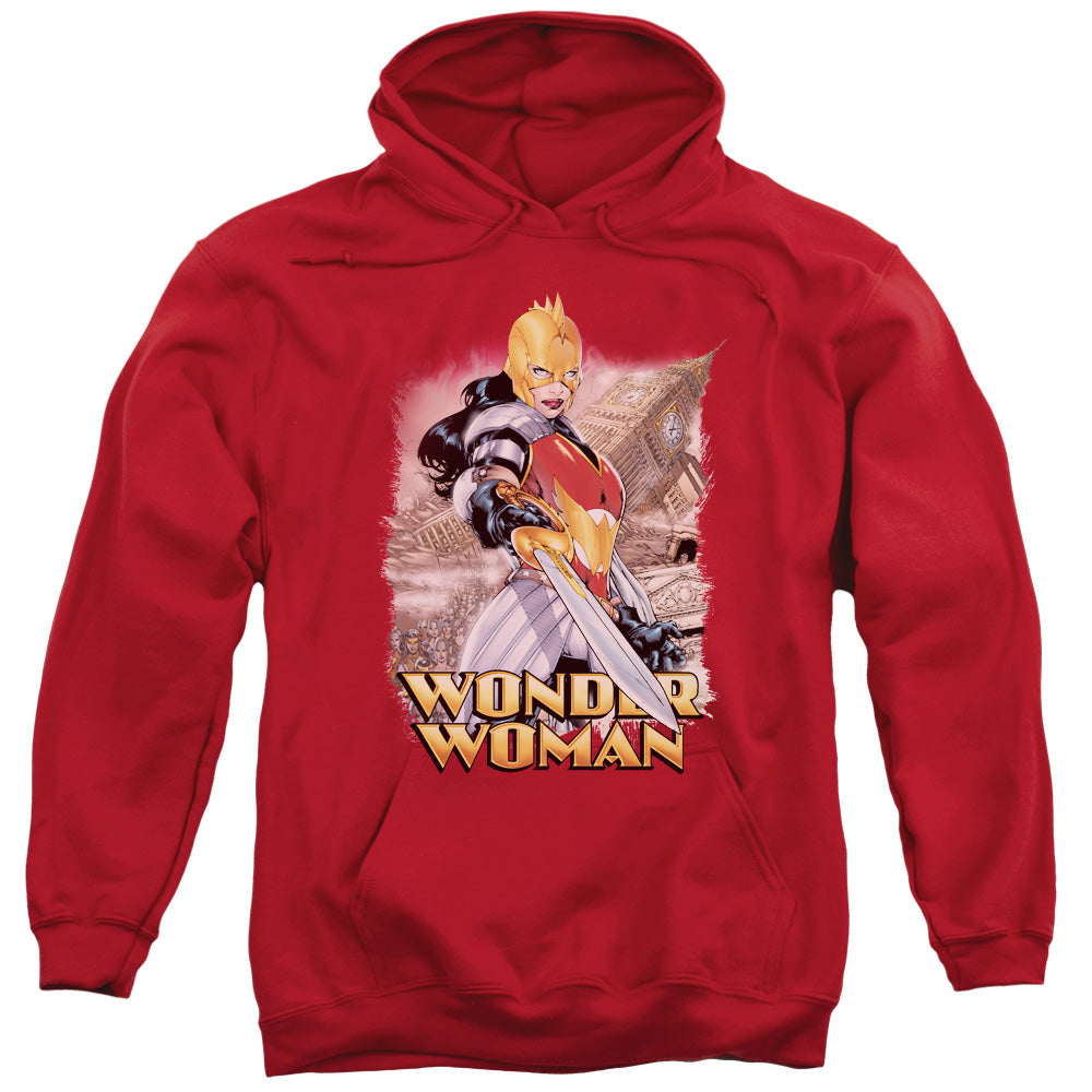 Justice League Wonder Woman Mens Hoodie Red Officially Licensed