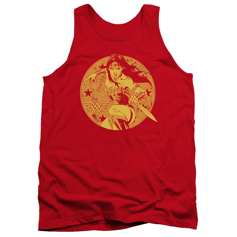Justice League Young Wonder Mens Tank Top Shirt Red Officially Licensed