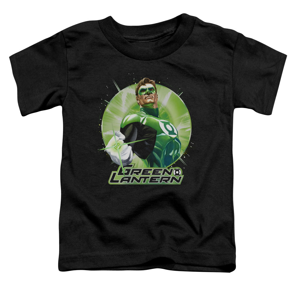 Justice League Green Static Toddler Kids Youth T Shirt Black Officially Licensed