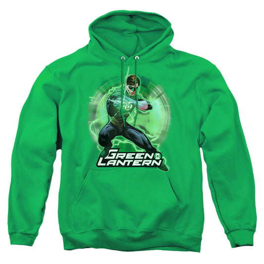 Justice League Of America Spin Mens Hoodie Kelly Green Officially Licensed