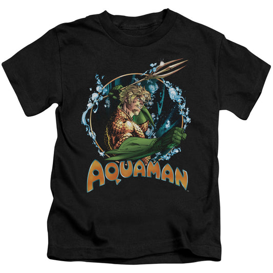 Justice League Ruler of the Seas Juvenile Kids Youth T Shirt Black Officially Licensed