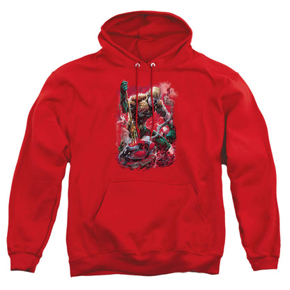 Justice League Of America Finished Mens Hoodie Red Officially Licensed