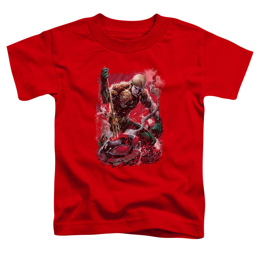 Justice League Finished Toddler Kids Youth T Shirt Red Officially Licensed