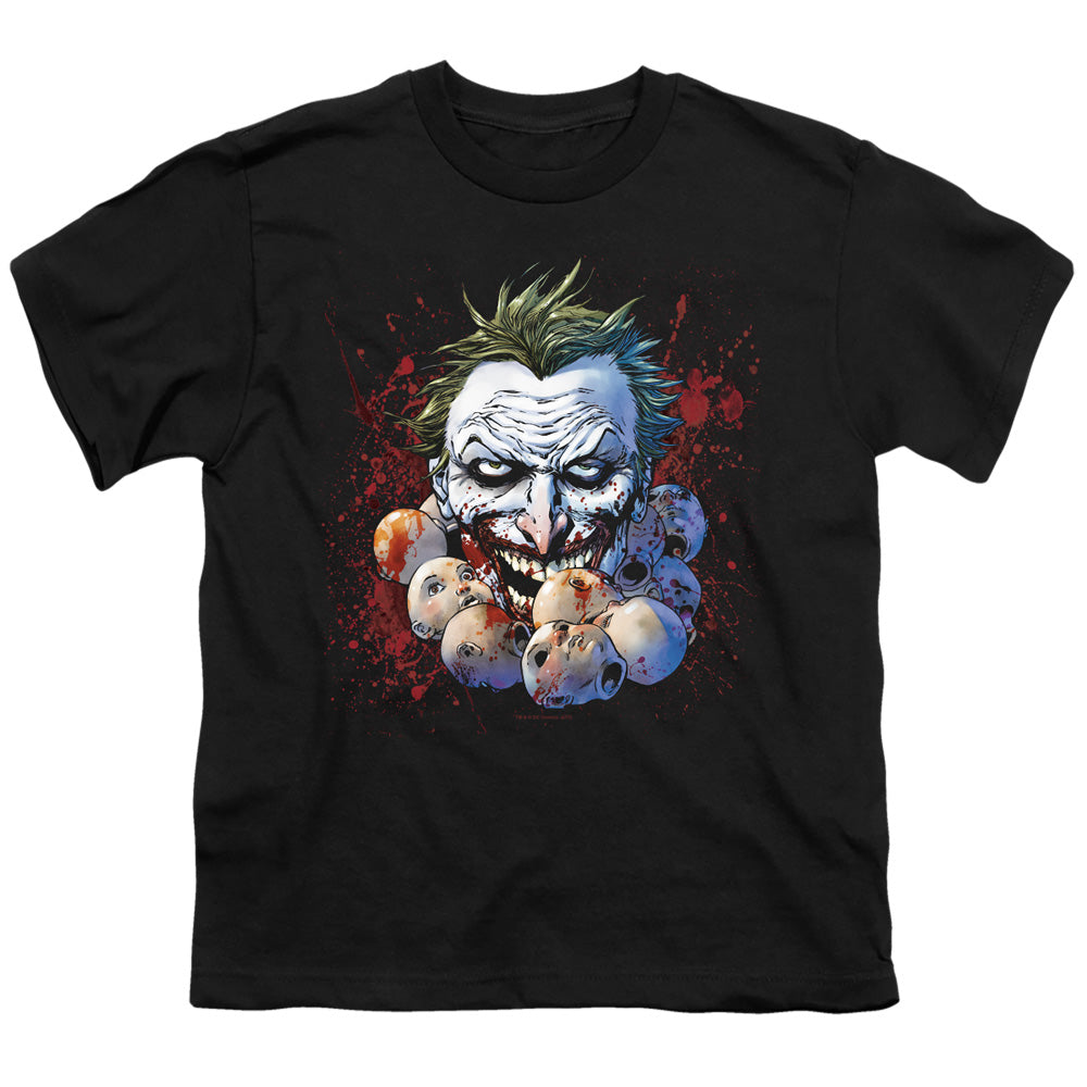 Justice League Doll Heads Kids Youth T Shirt Black Officially Licensed