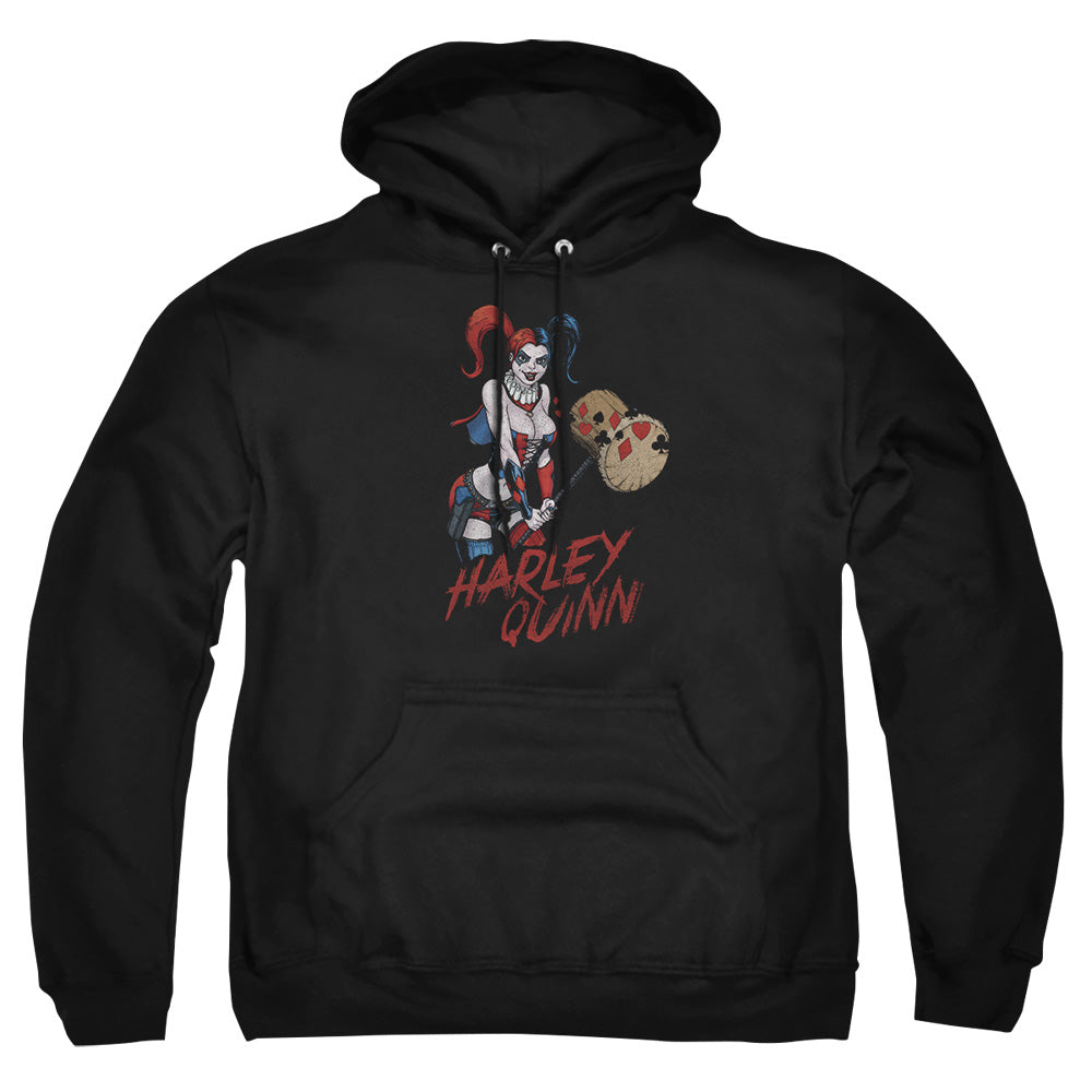 Justice League Of America Harley Hammer Mens Hoodie Black Officially Licensed