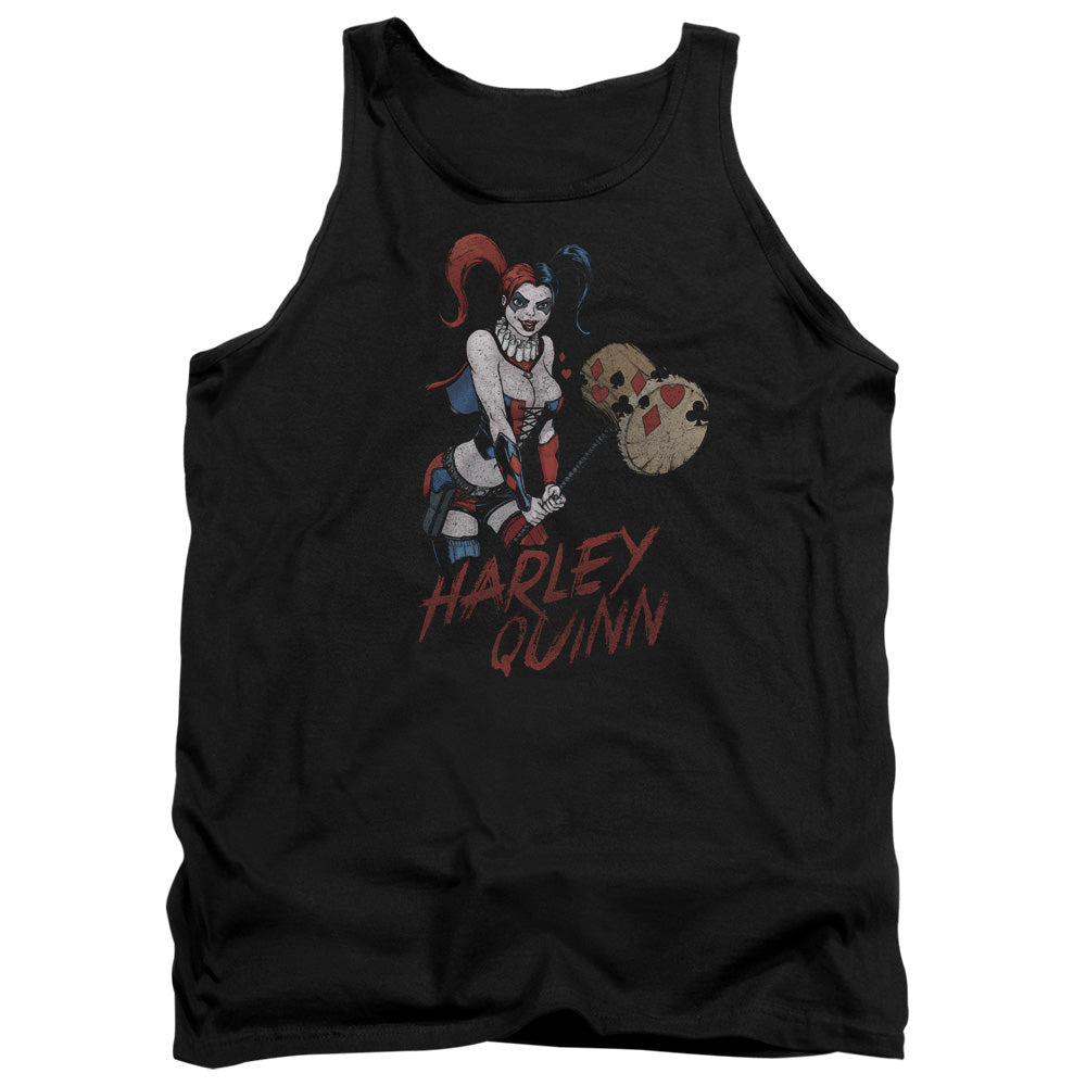 Justice League Harley Hammer Mens Tank Top Shirt Black Officially Licensed