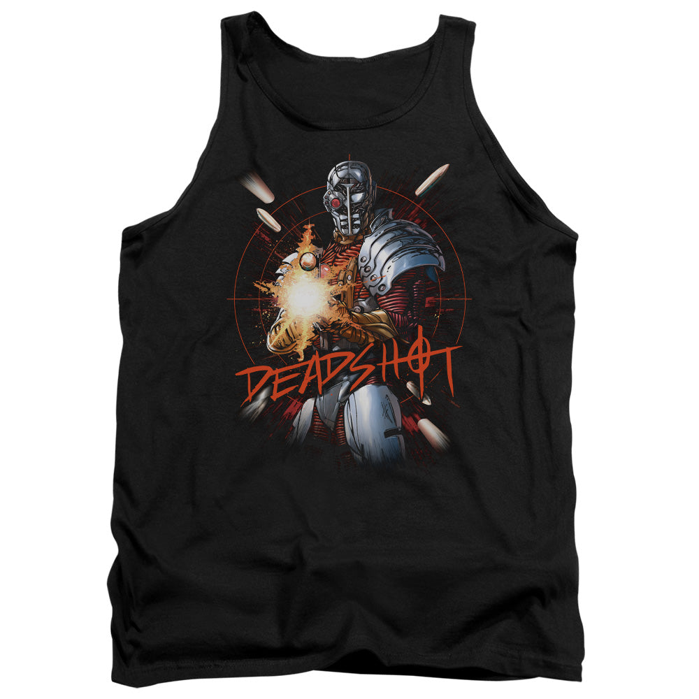 Justice League Deadshot Mens Tank Top Shirt Black Officially Licensed