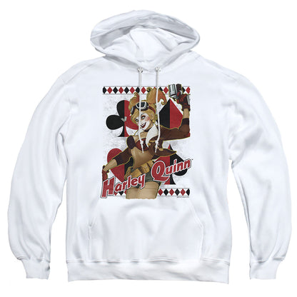 Justice League Of America Harley Bombshetll Mens Hoodie White Officially Licensed