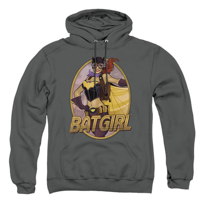 Justice League Of America Batgirl Bombshell Mens Hoodie Charcoal Officially Licensed