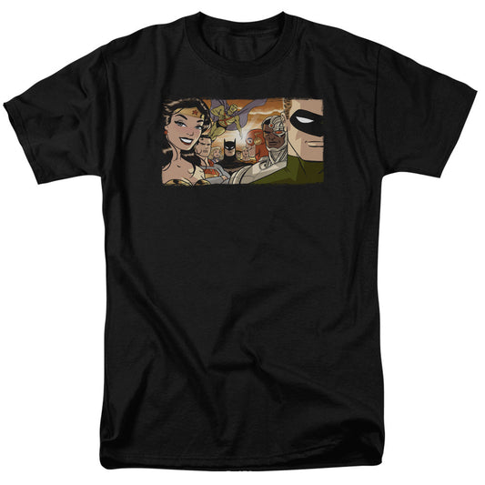 Justice League Cinematic League Mens T Shirt Black Officially Licensed