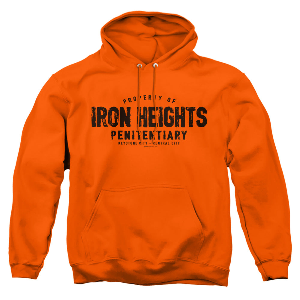 Justice League Of America Iron Heights Mens Hoodie Orange Officially Licensed