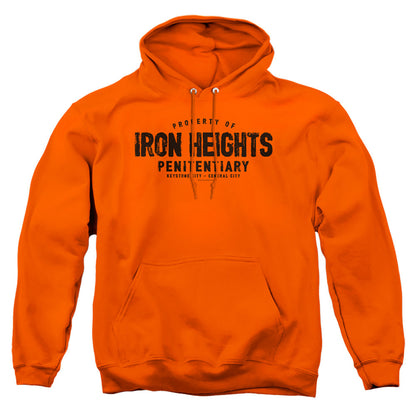 Justice League Of America Iron Heights Mens Hoodie Orange Officially Licensed