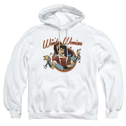 Justice League Of America Wonder Break Mens Hoodie White Officially Licensed