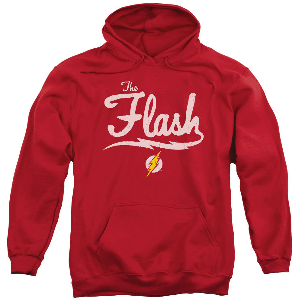 Justice League Old School Flash Mens Hoodie Red Officially Licensed