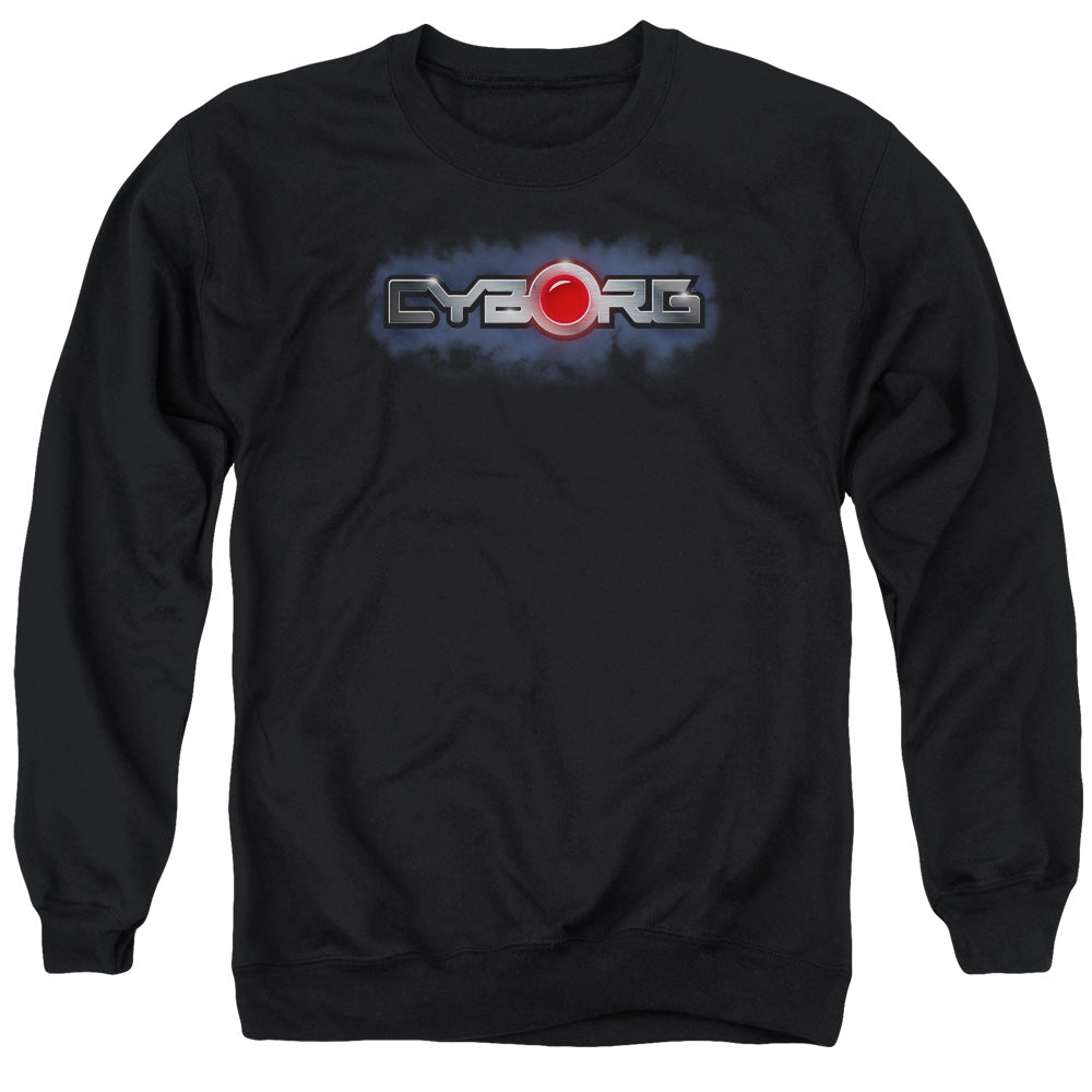 Justice League Cyborg Title Mens Crewneck Sweatshirt Black Officially Licensed