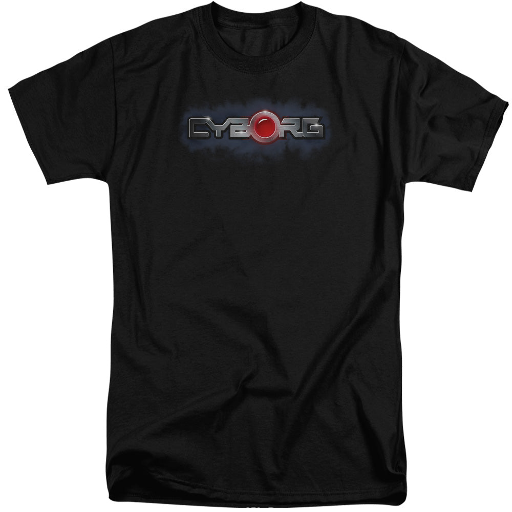 Justice League Cyborg Title Mens Tall T Shirt Black Officially Licensed