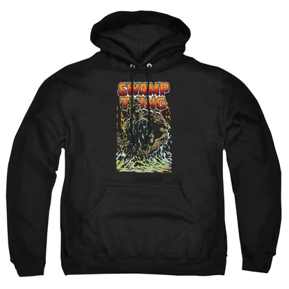 Justice League Of America Swamp Thing Mens Hoodie Black Officially Licensed