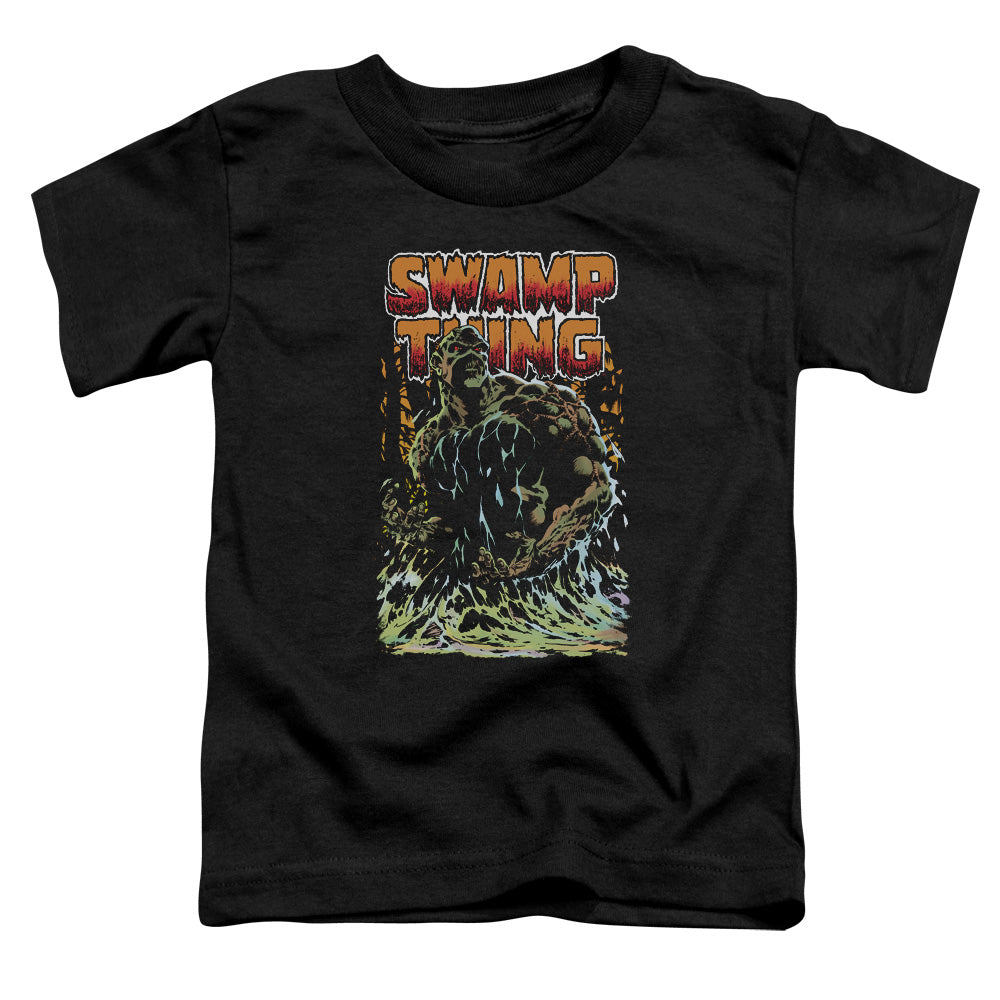 Justice League Swamp Thing Toddler Kids Youth T Shirt Black Officially Licensed