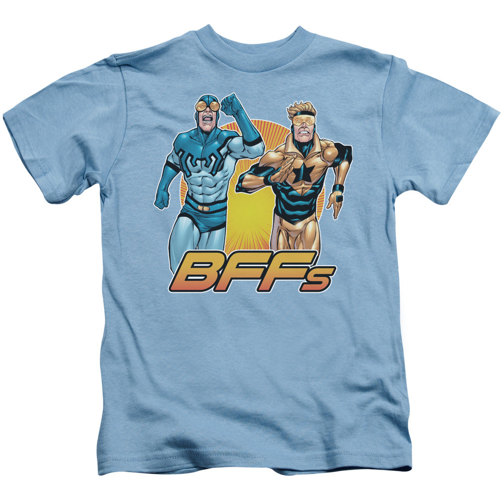 Justice League Booster Beetle Bff Juvenile Kids Youth T Shirt Carolina Blue Officially Licensed