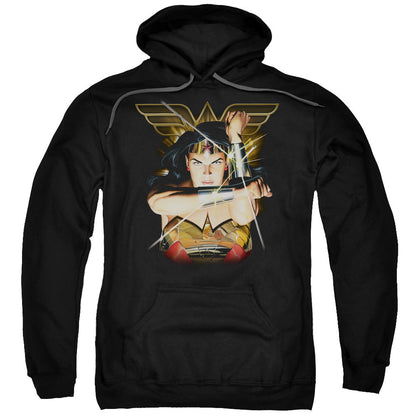 Justice League Deflection Mens Hoodie Black Officially Licensed