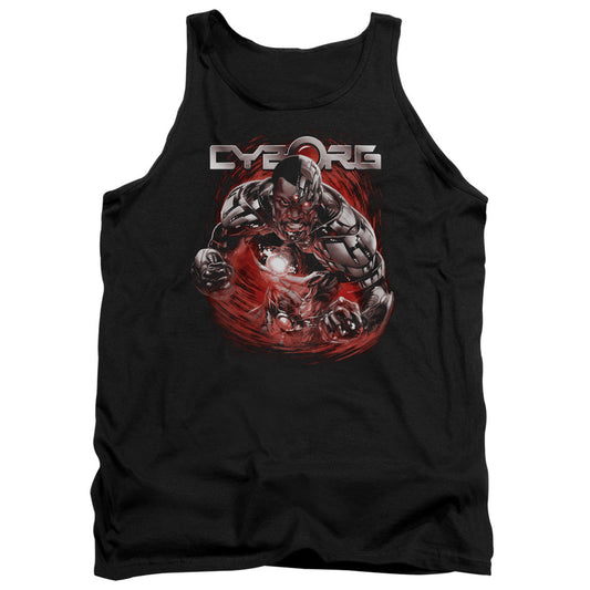 Justice League Engaged Mens Tank Top Shirt Black Officially Licensed