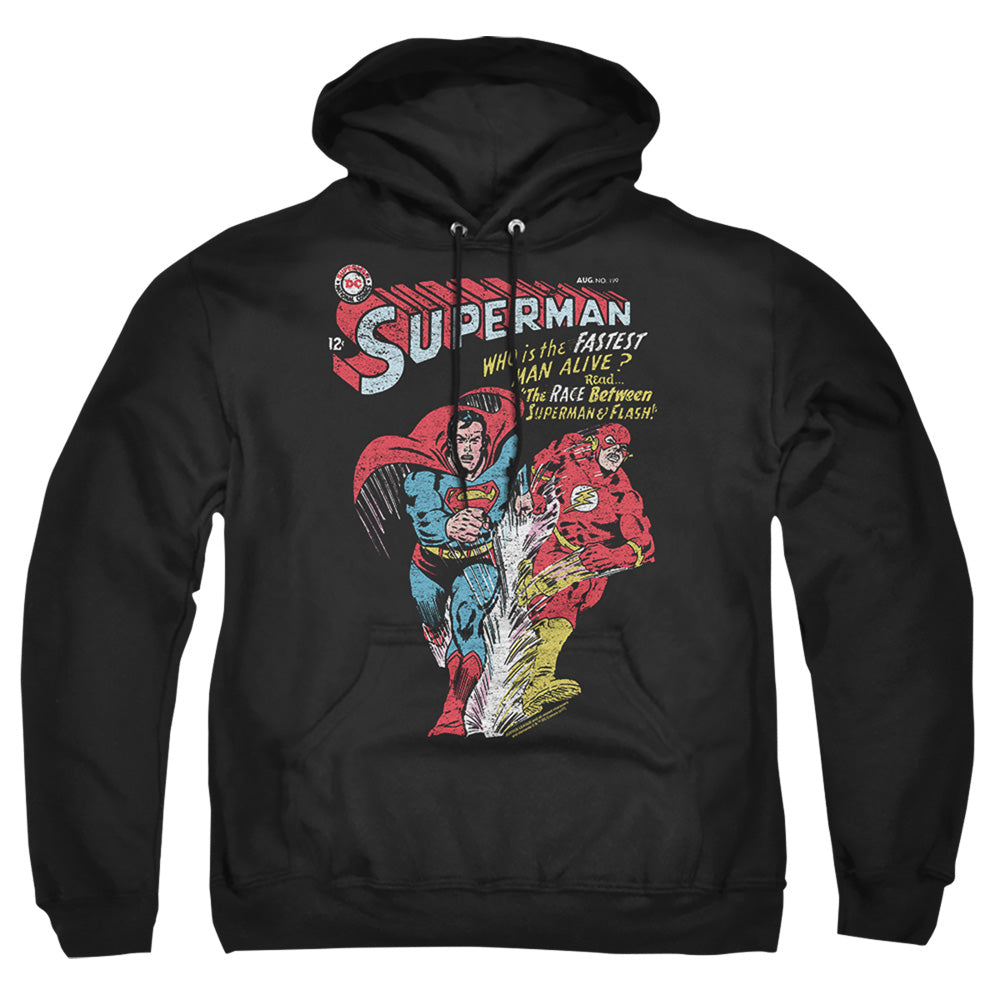 Justice League Of America Fastest Mens Hoodie Black Officially Licensed