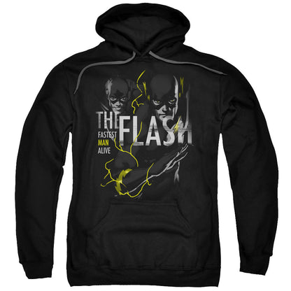 Dc Flash Bold Flash Mens Hoodie Black Officially Licensed