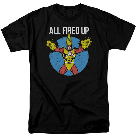 Justice League Firestorms Party Mens T Shirt Black Officially Licensed