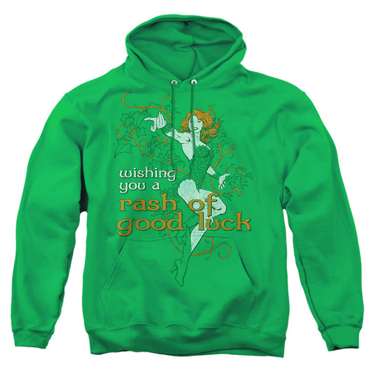 Justice League Of America Rash Of Good Luck Mens Hoodie Kelly Green Officially Licensed
