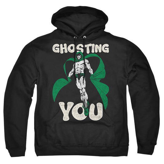 Justice League Of America Ghosting Mens Hoodie Black Officially Licensed