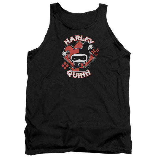 Justice League Assemble Harley Chibi Mens Tank Top Shirt Black Officially Licensed