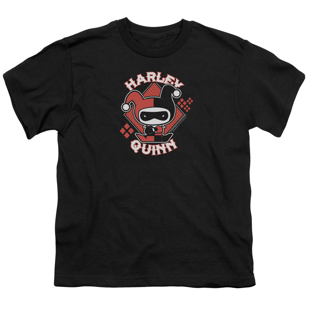 Justice League Harley Chibi Kids Youth T Shirt Black Officially Licensed