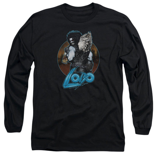 Justice League Gut Rot Mens Long Sleeve Shirt Black Officially Licensed