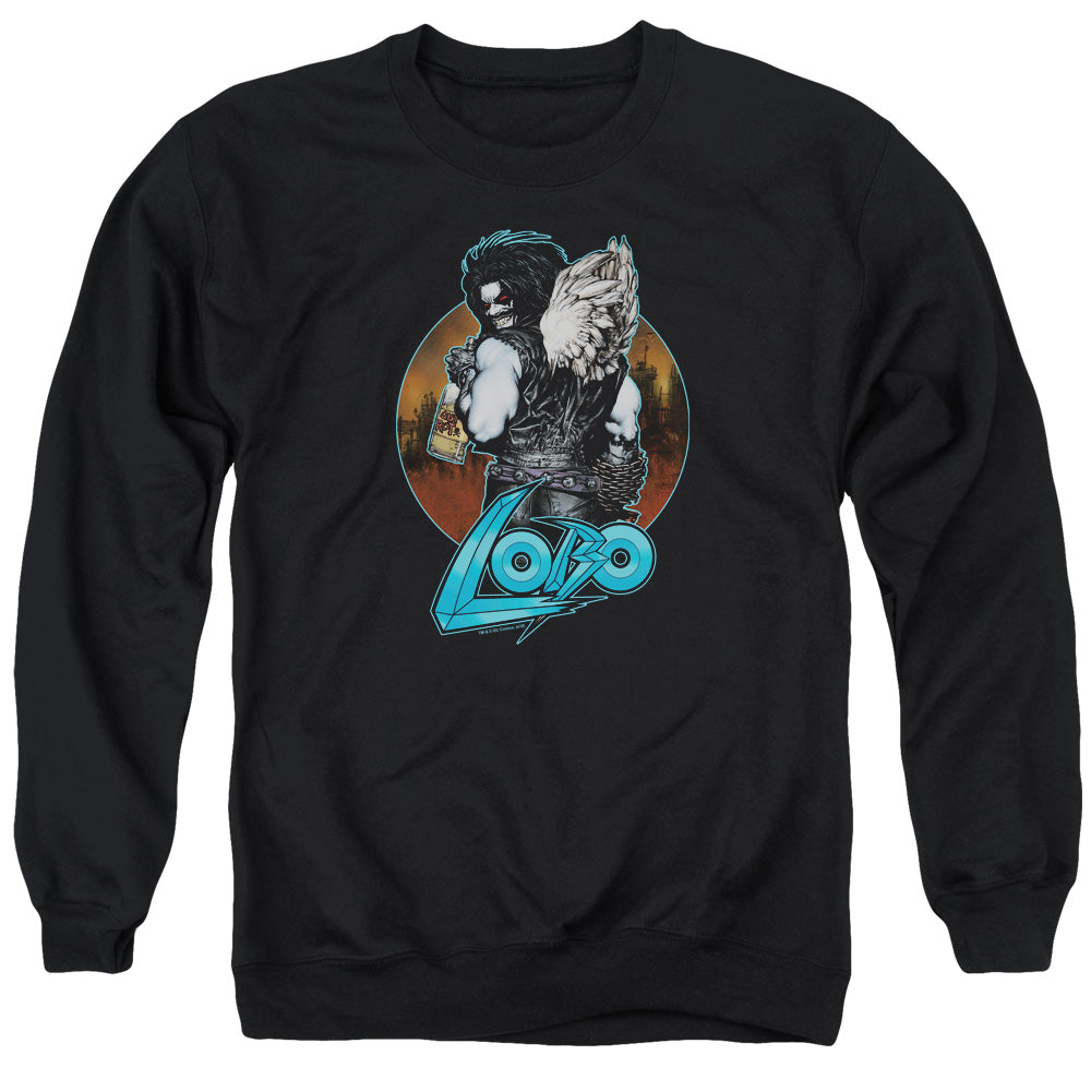 Justice League Gut Rot Mens Crewneck Sweatshirt Black Officially Licensed