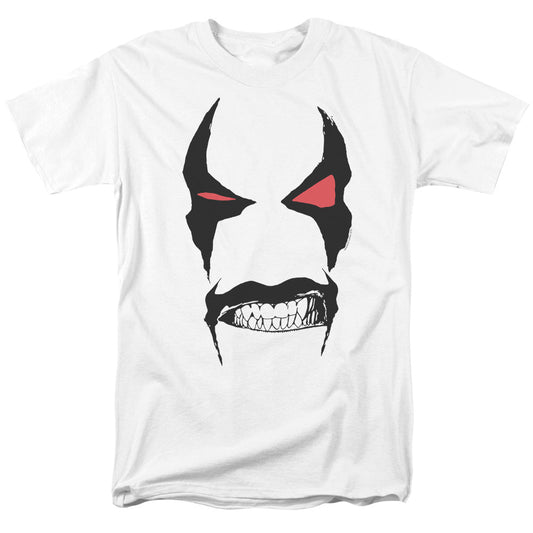 Justice League Lobo Face Mens T Shirt White Officially Licensed