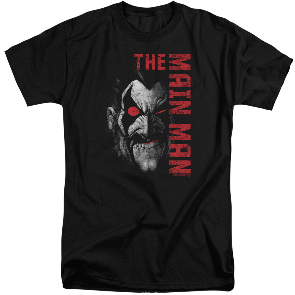 Justice League Main Man Mens Tall T Shirt Black Officially Licensed