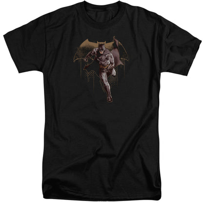 Justice League Movie Caped Crusader Mens Tall T Shirt Black Officially Licensed